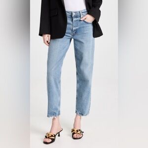 Agolde Kye Mid Rise Straight Crop Jeans